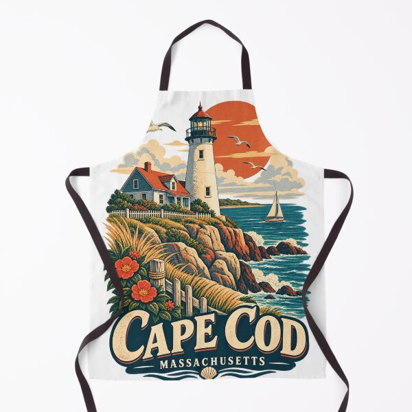 Item preview, Cape Cod Massachusetts – Vintage Lighthouse Travel Poster designed and sold by @SHINTOSARTSTORE.
