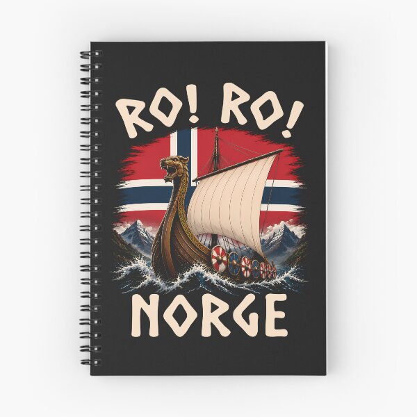 Item preview, Ro! Ro! Norge Norway Viking Dragon Ship Nordic Saga designed and sold by Infinitee8hirts.