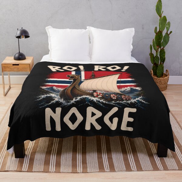Item preview, Ro! Ro! Norge Norway Viking Dragon Ship Nordic Saga designed and sold by Infinitee8hirts.