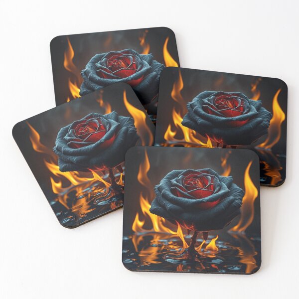 Item preview, Black Rose On Fire designed and sold by Creepy Princess Creations.