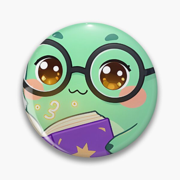 Item preview, Cute Mint Green Monster with Book of Spells Icon designed and sold by pumsquare.