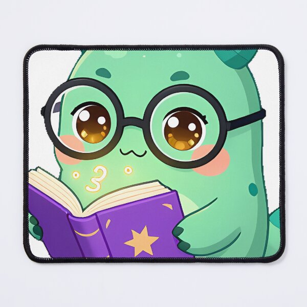Item preview, Cute Mint Green Monster with Book of Spells Icon designed and sold by pumsquare.