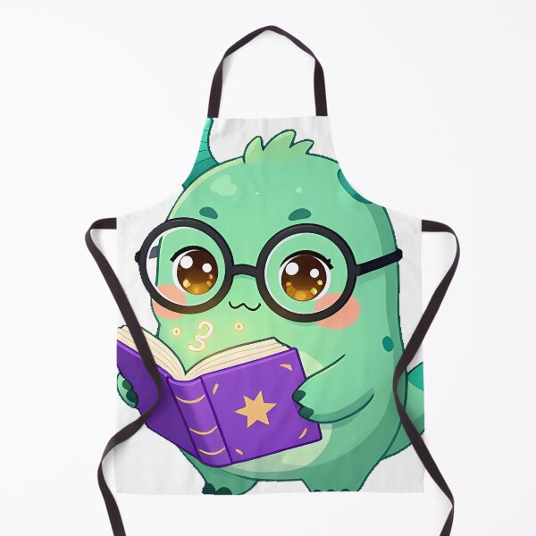 Item preview, Cute Mint Green Monster with Book of Spells Icon designed and sold by pumsquare.