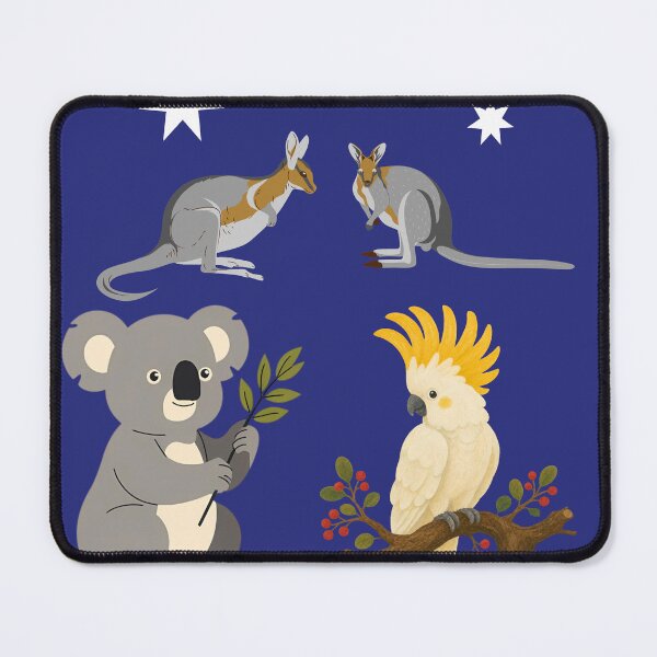 Item preview, Australian Wildlife Flag Cute Animals Art designed and sold by simpllify.