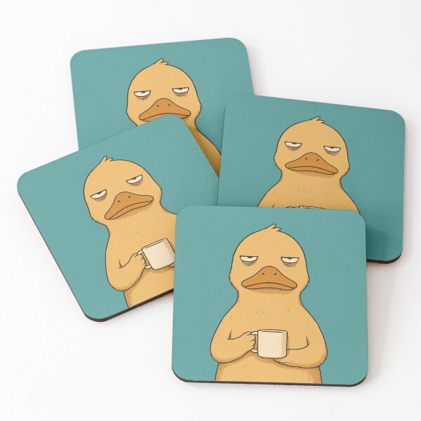 Item preview, Tired Duck Holding Coffee Mug designed and sold by HoloHugDesigns.
