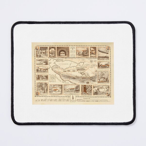 Item preview, Old Palo Alto Ca Map (1925) Vintage California Bay Area Atlas designed and sold by wraylorette23.