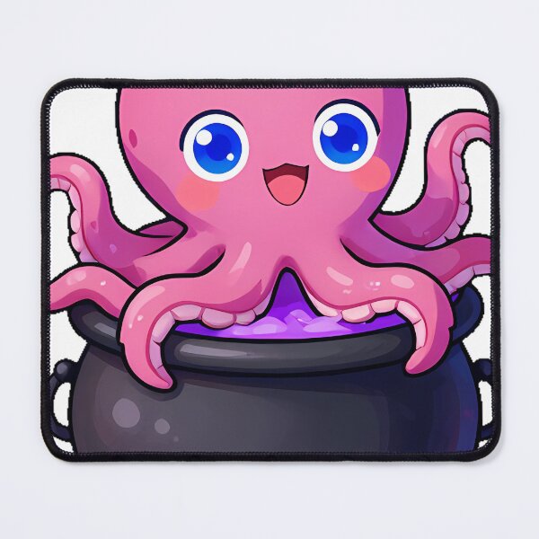 Item preview, Cute Baby Kraken Monster in Witch Cauldron Icon designed and sold by pumsquare.