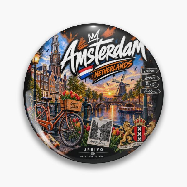 Item preview, Amsterdam Netherlands – Canal Bicycle Urban Travel Design designed and sold by URBIVO.