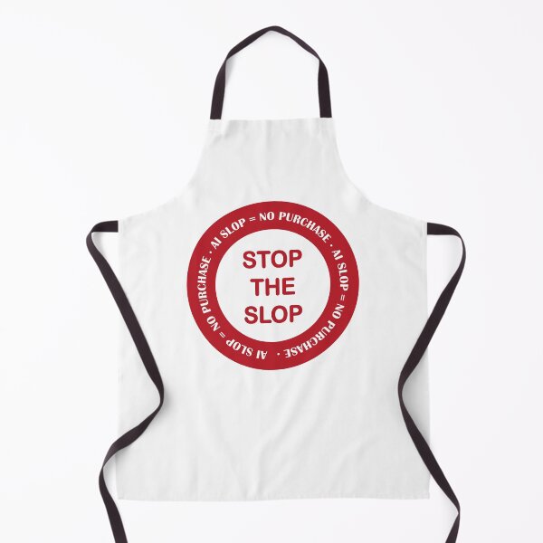 Item preview, Stop the slop AI slop = no purchase red designed and sold by random8.