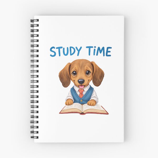 Item preview, Cute Dachshund Study Time Art designed and sold by Kedspicedesign.