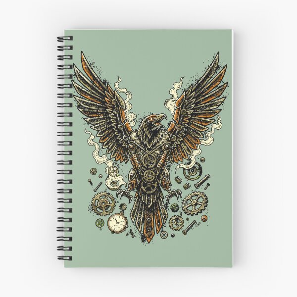 Item preview, Majestic Steampunk Eagle Industrial Gear Artwork designed and sold by Romgora.
