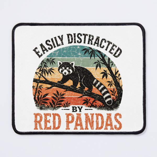 Item preview, Easily Distracted By Red Pandas Animal Lover Wildlife Enthusiast designed and sold by SkeletonsDanger.