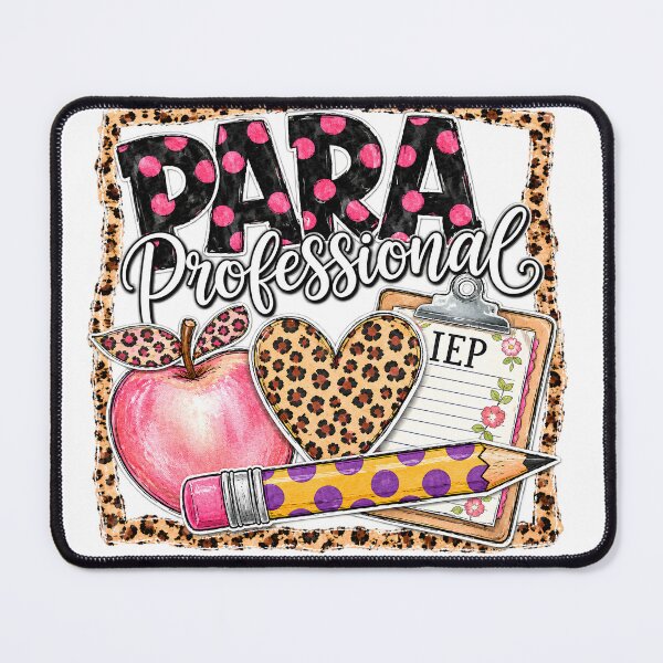 Item preview, Para Professional Leopard Apple Teacher Assistant designed and sold by VGAfanatic.