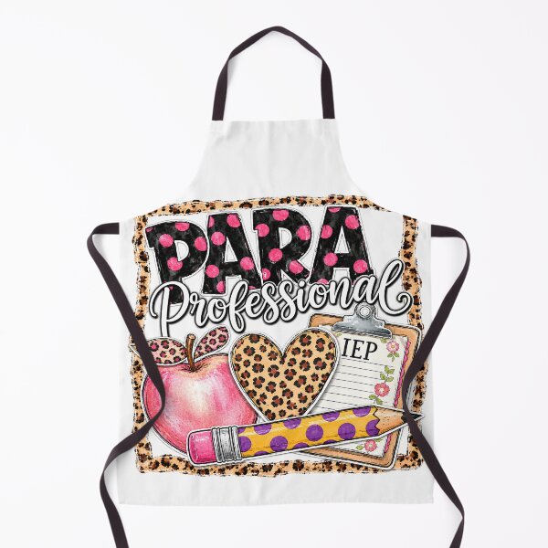 Item preview, Para Professional Leopard Apple Teacher Assistant designed and sold by VGAfanatic.