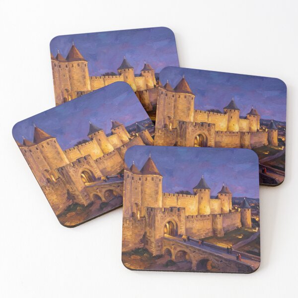 Item preview, Carcassonne Fortress at Dusk designed and sold by RedPeaStudio.