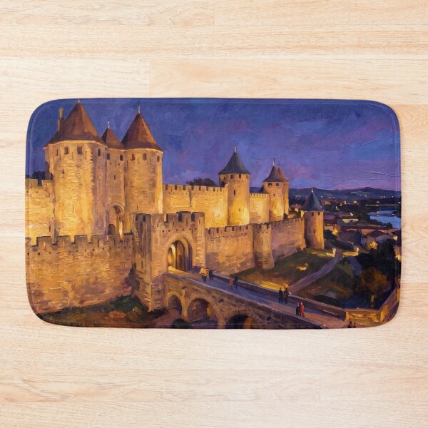 Item preview, Carcassonne Fortress at Dusk designed and sold by RedPeaStudio.