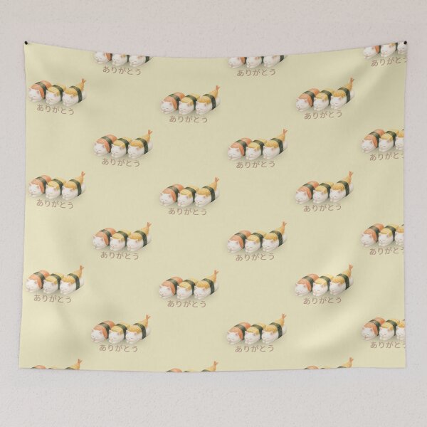 Item preview, Japanese Sushi Cat Trio, Kawaii Watercolor Art, Lightweight Protection designed and sold by QuicksandCase.