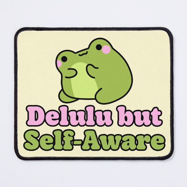 Item preview, Delulu But Self Aware Funny Frog designed and sold by jianina-alondra.