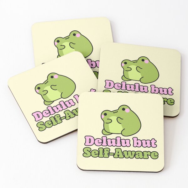 Item preview, Delulu But Self Aware Funny Frog designed and sold by jianina-alondra.