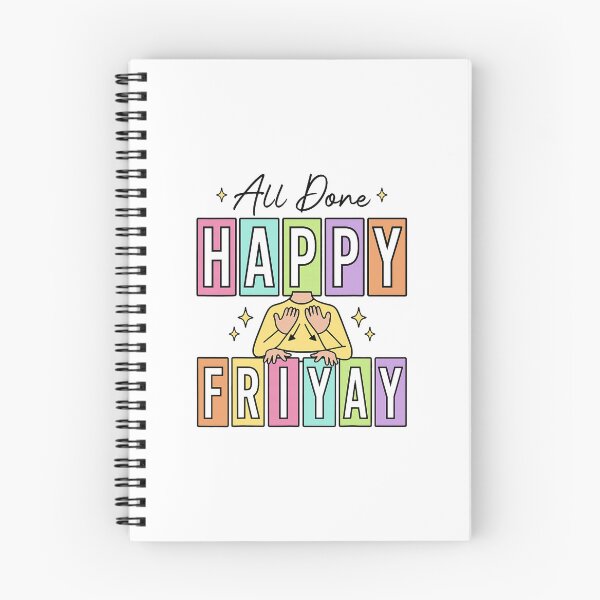 Item preview, All Done Happy Friyay ASL Speech Therapy designed and sold by nryum.