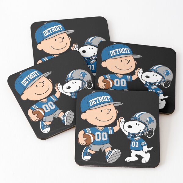 Item preview, Detroit Football Charlie Brown And Snoopy designed and sold by Courtesy-j.