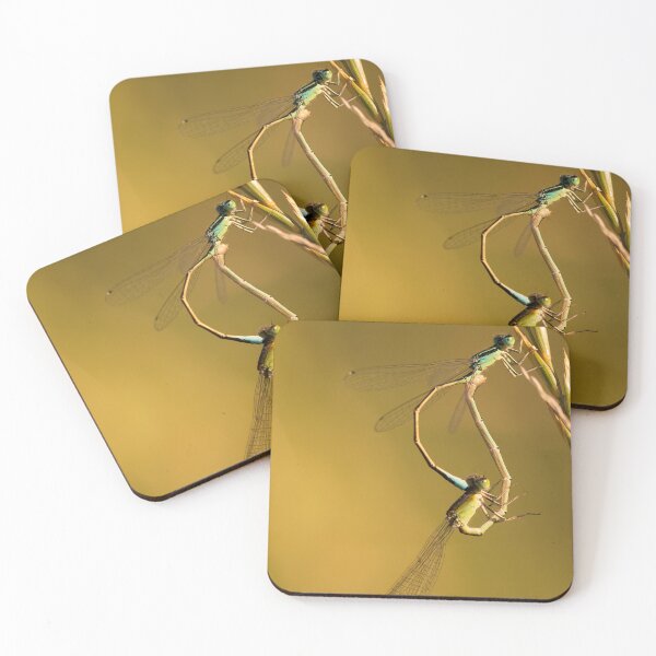 Item preview, Golden Encounter of Damselflies designed and sold by gabormedve.