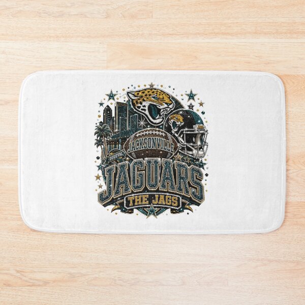 Item preview, Jacksonville Jaguars Rhinestone Football Fan Design designed and sold by HoberekMa.