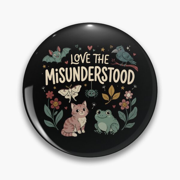 Item preview, Love The Misunderstood Cute Woodland Creatures | Frog Moth Spider Cottagecore designed and sold by ZyziowskyArt.