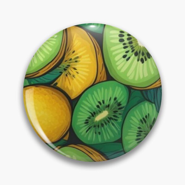 Item preview, Fresh Kiwi and Lemon Fruit Pattern Tropical Summer Slice Art designed and sold by LYAN-STORE.