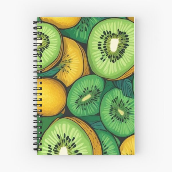 Item preview, Fresh Kiwi and Lemon Fruit Pattern Tropical Summer Slice Art designed and sold by LYAN-STORE.
