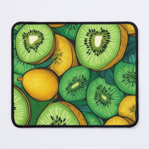 Item preview, Fresh Kiwi and Lemon Fruit Pattern Tropical Summer Slice Art designed and sold by LYAN-STORE.
