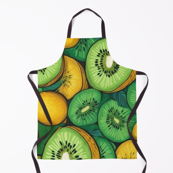 Item preview, Fresh Kiwi and Lemon Fruit Pattern Tropical Summer Slice Art designed and sold by LYAN-STORE.