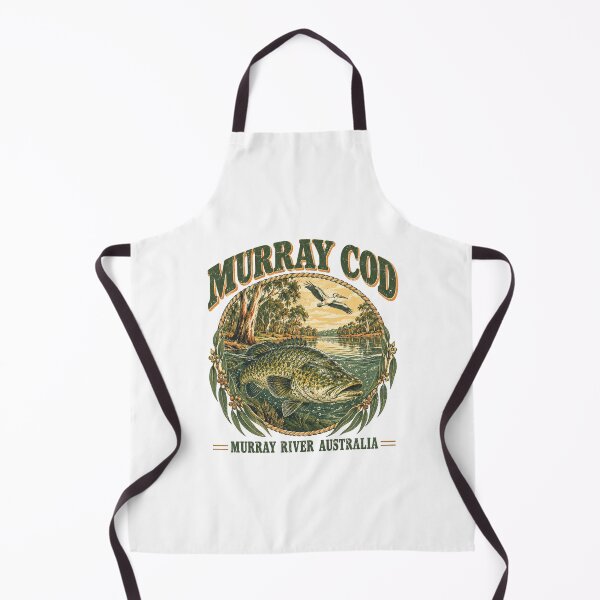 Item preview, Murray Cod Murray River Australia Freshwater Fishing Vintage Badge designed and sold by Yellowriversss.