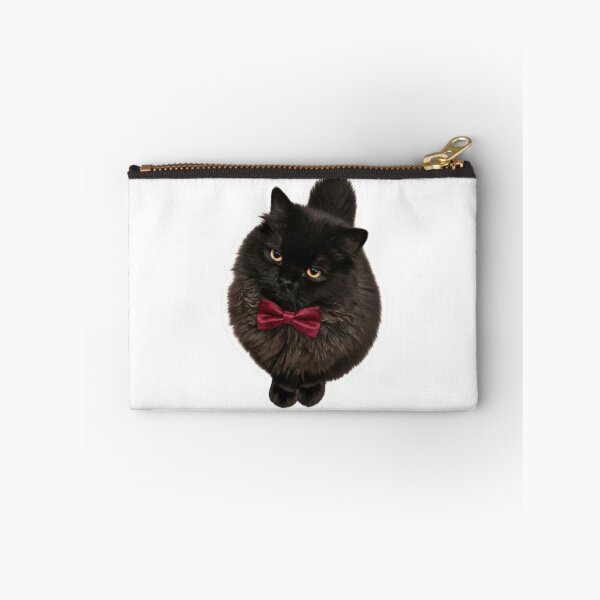 Item preview, Sophisticated Fluffy Black Cat designed and sold by PetalsPaws.
