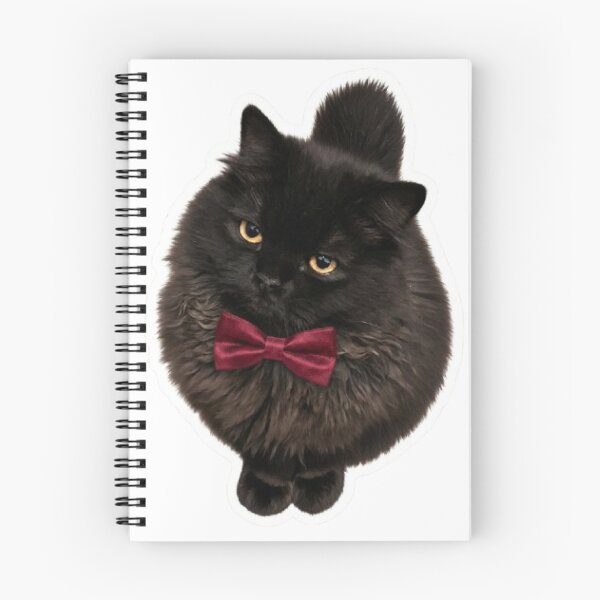 Item preview, Sophisticated Fluffy Black Cat designed and sold by PetalsPaws.