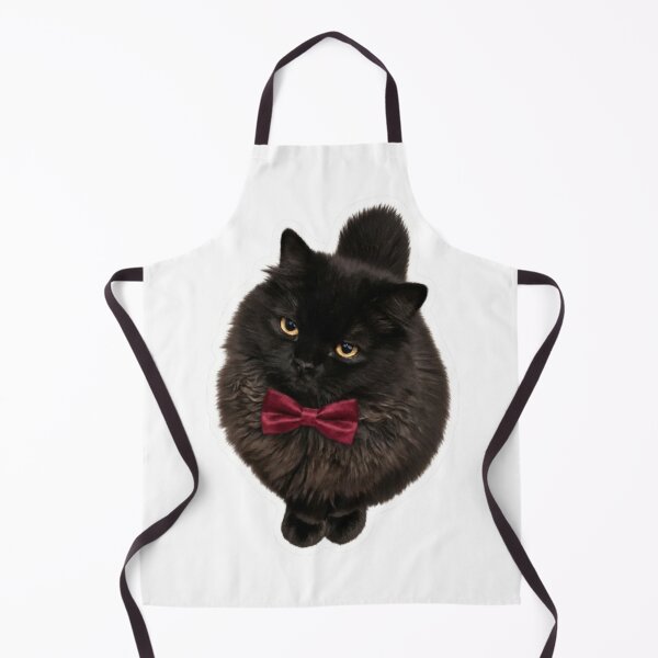 Item preview, Sophisticated Fluffy Black Cat designed and sold by PetalsPaws.