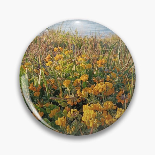 Item preview, Wild Yellow Coastal Flowers by the Mediterranean Sea - Beach Flora designed and sold by EpicVistas.