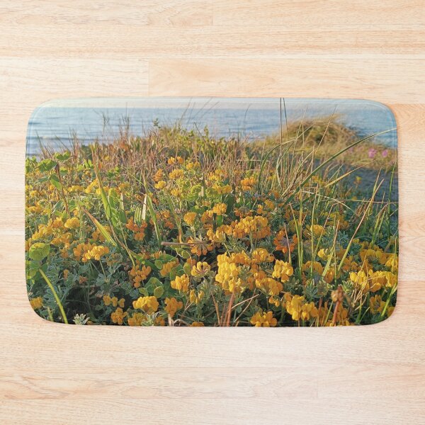 Item preview, Wild Yellow Coastal Flowers by the Mediterranean Sea - Beach Flora designed and sold by EpicVistas.