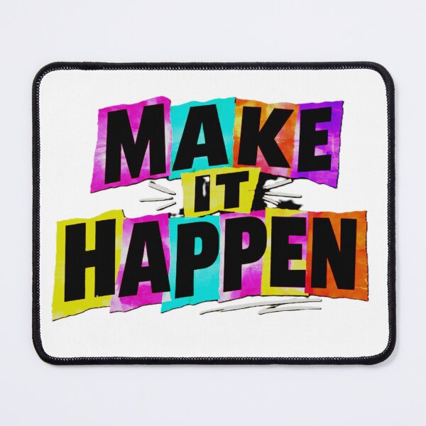 Item preview, Make It Happen Ransom Letter Retro Collage Typography designed and sold by FabSvn.
