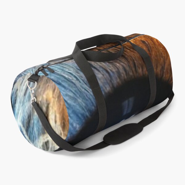Item preview, Fire and Ice Human Eye Iris Macro Split Blue Orange Heterochromia Art designed and sold by LYAN-STORE.