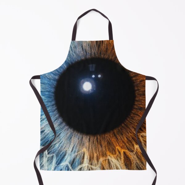 Item preview, Fire and Ice Human Eye Iris Macro Split Blue Orange Heterochromia Art designed and sold by LYAN-STORE.