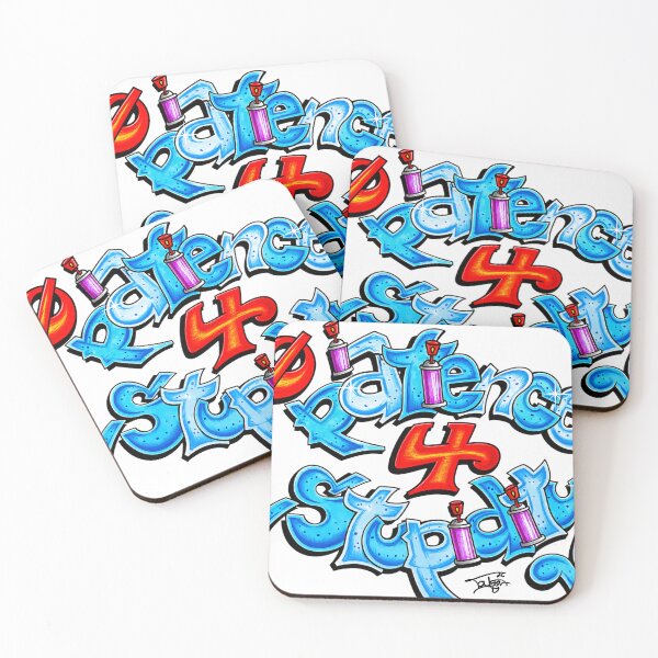 Item preview, No Patience 4 Stupidity Graffiti Art designed and sold by ToyboxHippy.