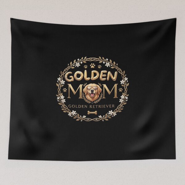 Item preview, Elegant Golden Mom - Cool Golden Retriever with Sunglasses designed and sold by Fateh-Kro ⭐⭐⭐⭐⭐.