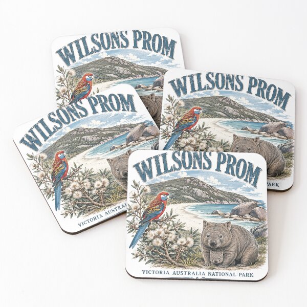 Item preview, Wilsons Prom Victoria National Park Art Wombat Squeaky Beach Australia Vintage designed and sold by Yellowriversss.