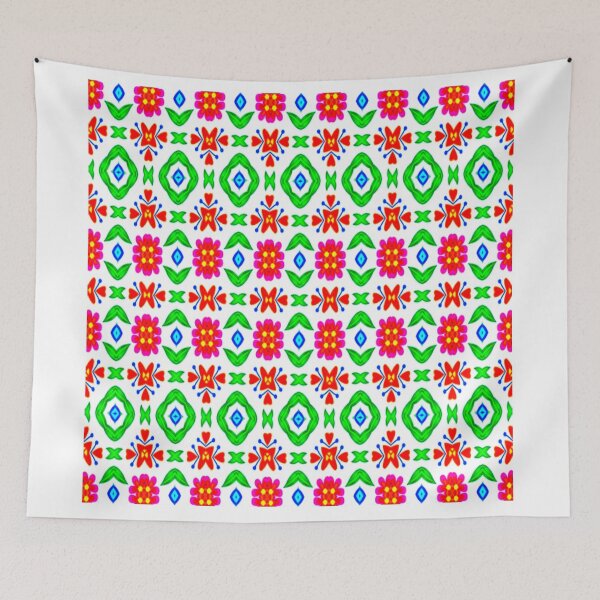 Item preview, Mexican Folk Art · Talavera Tile · Bohemian designed and sold by PoloPrintsUK.