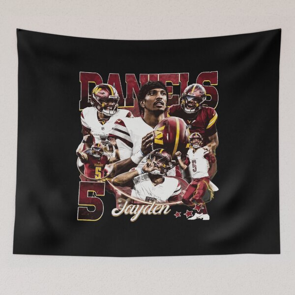 Item preview, Jayden Daniels Vintage Football Collage designed and sold by KulakJamiel.