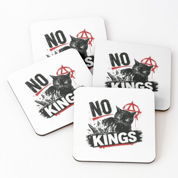Item preview, No Kings Anarchy Cat Rebel Anti Establishment Freedom designed and sold by HumansStuck12.