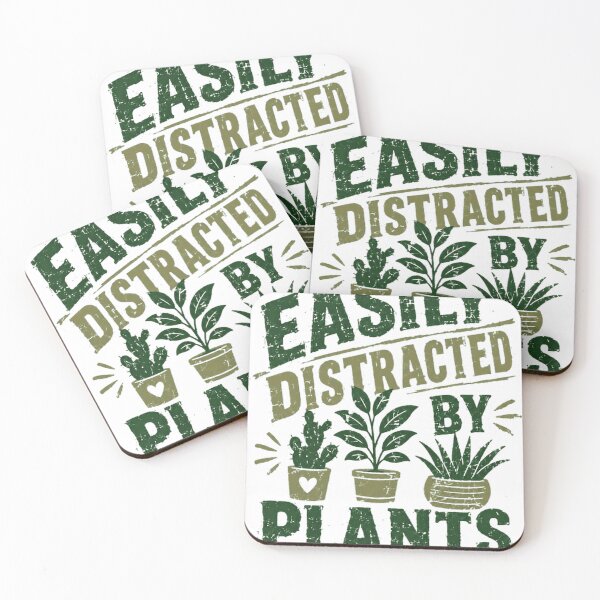 Item preview, Easily Distracted By Plants Gardening Lover Houseplant Enthusiast designed and sold by SkeletonsDanger.