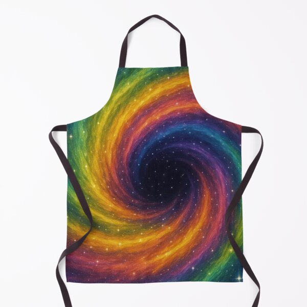 Item preview, Rainbow Cosmic Spiral Black Hole Colorful Galaxy Swirl Art designed and sold by LYAN-STORE.