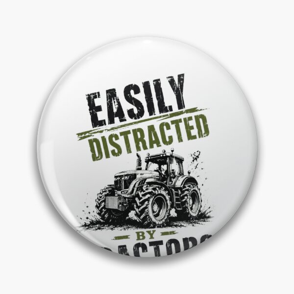 Item preview, Easily Distracted By Tractors Farming Farmer Tractor Lover Agricultural designed and sold by SkeletonsDanger.
